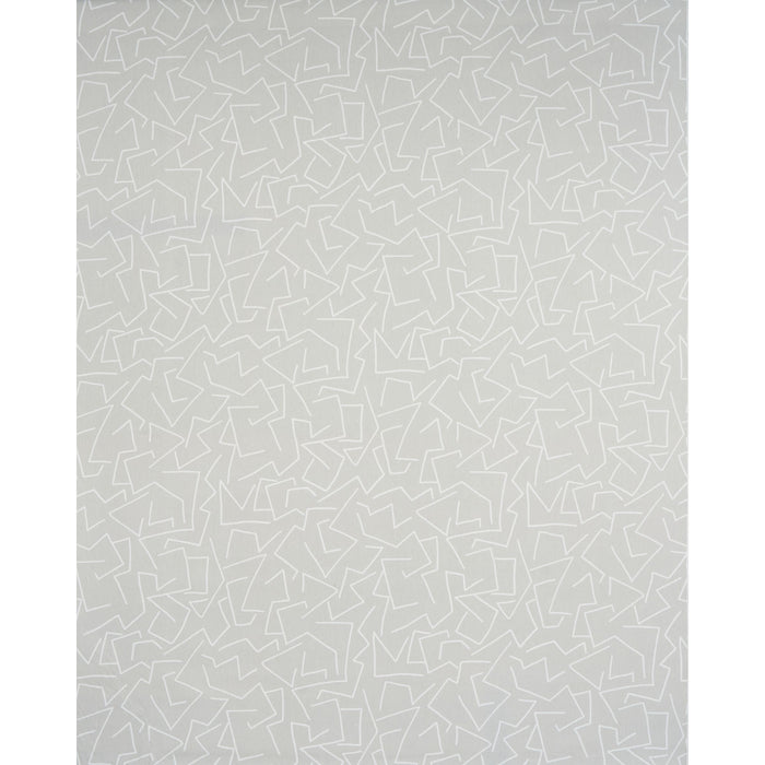 Schumacher Tangent Print Grey Fabric 180411