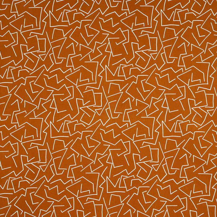 Schumacher Tangent Print Saffron Fabric 180412