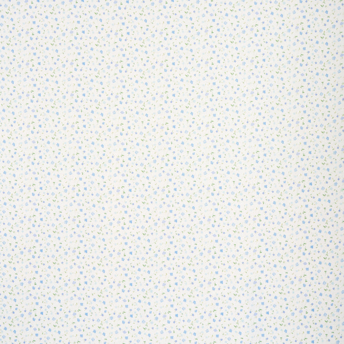 Schumacher Bloomwind Performance Linen Blue Fabric Sample 180431