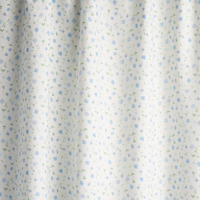 Schumacher Bloomwind Performance Linen Blue Fabric Sample 180431