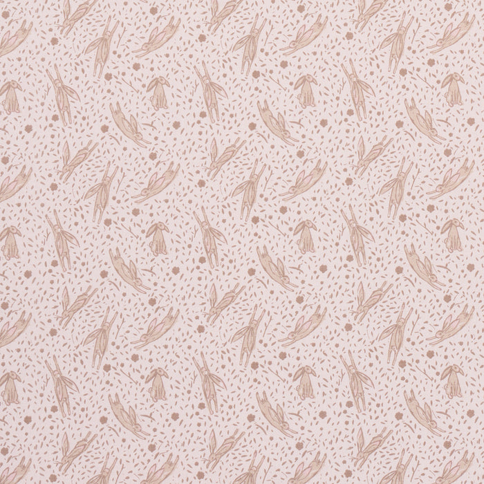 Schumacher Rabbit High Performance Print Blush Fabric Sample 180441