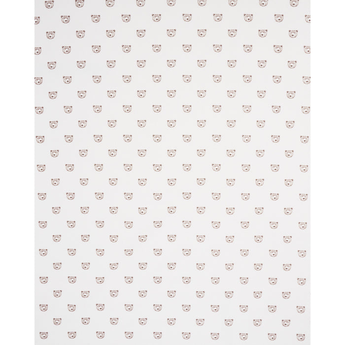 Schumacher Bear High Performance Print Ivory Fabric Sample 180470