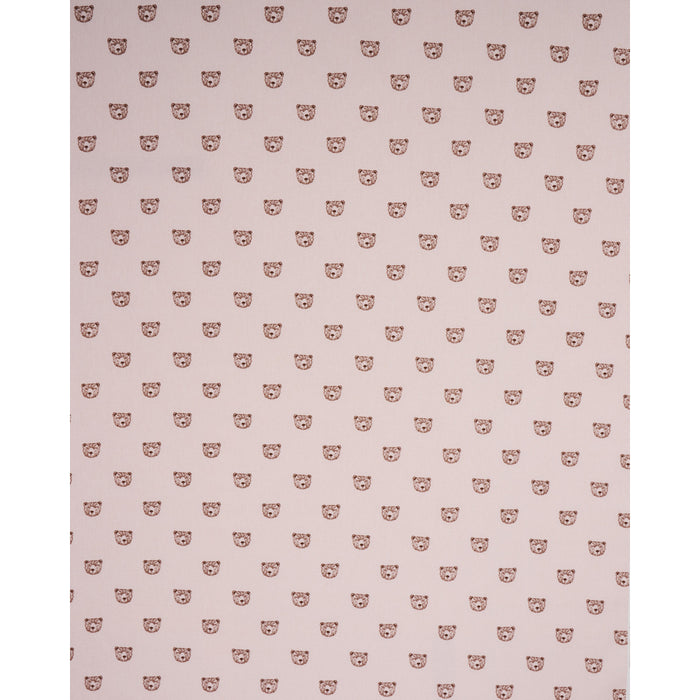 Schumacher Bear High Performance Print Blush Fabric 180471