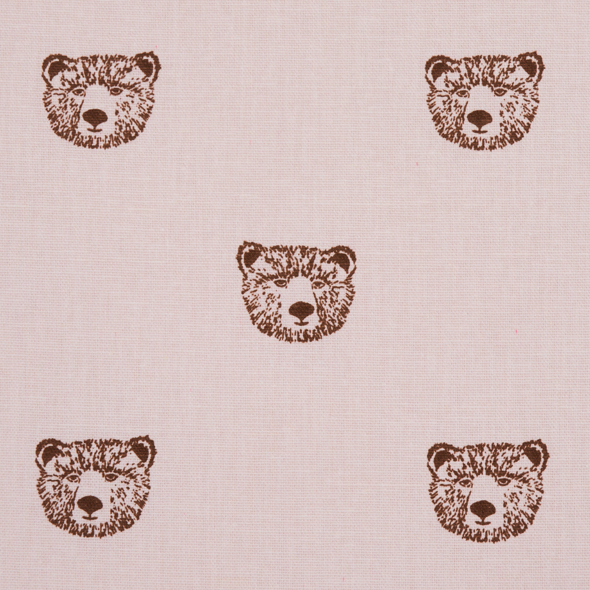 Schumacher Bear High Performance Print Blush Fabric Sample 180471