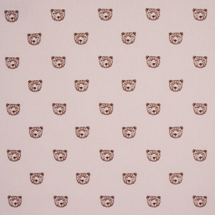 Schumacher Bear High Performance Print Blush Fabric 180471