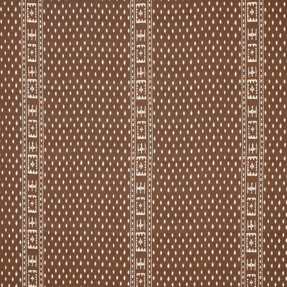 Schumacher Indah Batik Sepia Fabric 180491