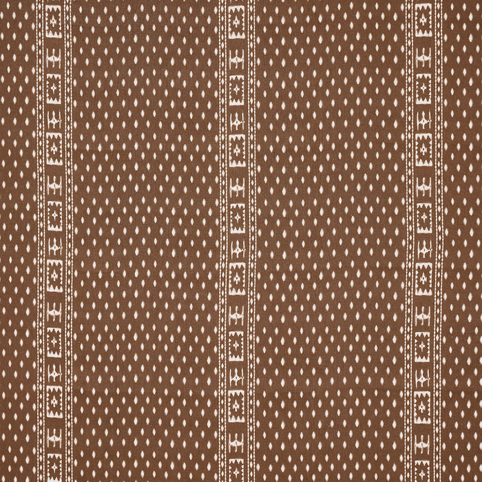 Schumacher Indah Batik Sepia Fabric Sample 180491