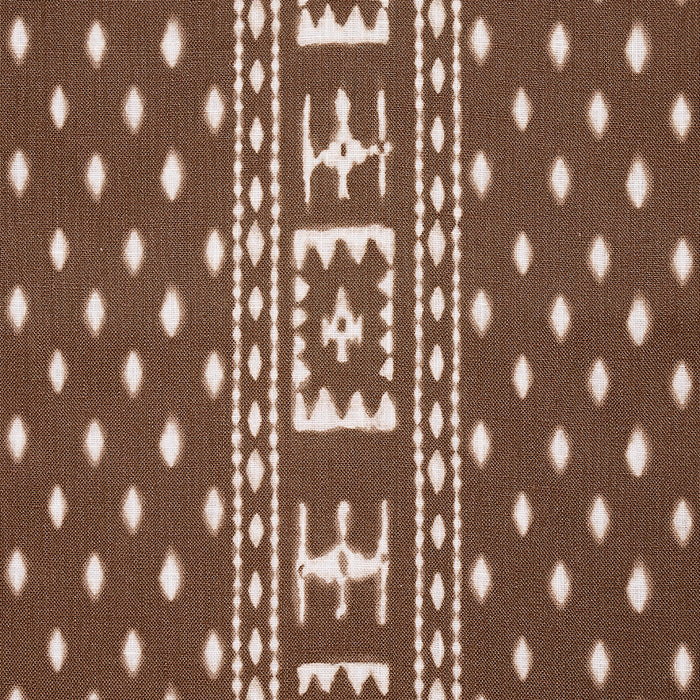 Schumacher Indah Batik Sepia Fabric 180491