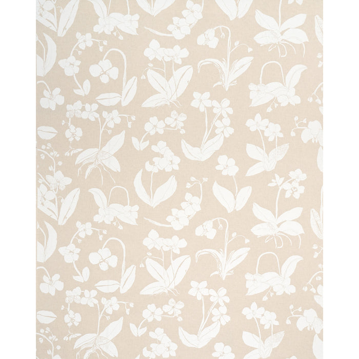 Schumacher Orchids Have Dreams Light Neutral Fabric 180511