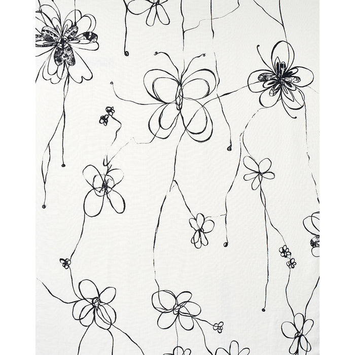 Schumacher Come Back As A Flower Soft Black Fabric 180520