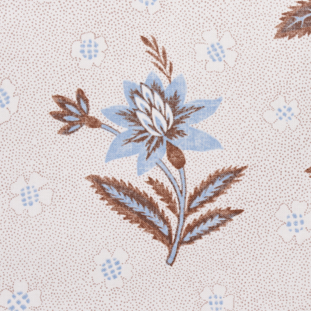 Schumacher Colline Delft & Sepia Fabric 180542