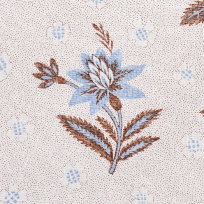 Schumacher Colline Delft & Sepia Fabric Sample 180542