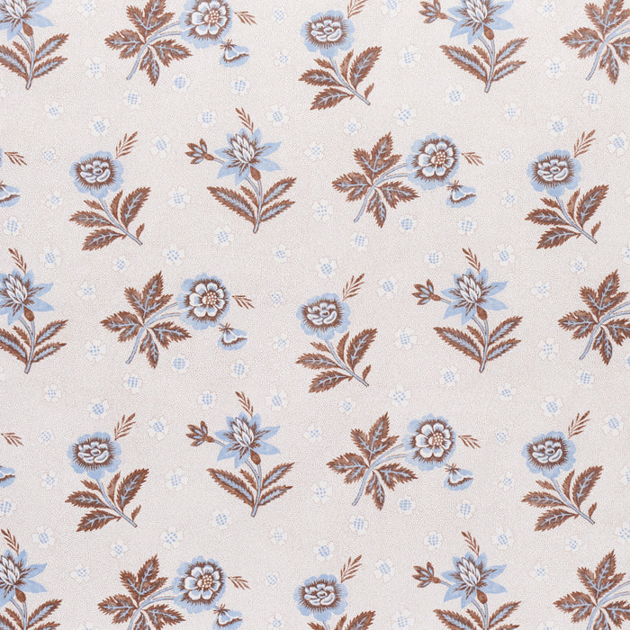 Schumacher Colline Delft & Sepia Fabric Sample 180542