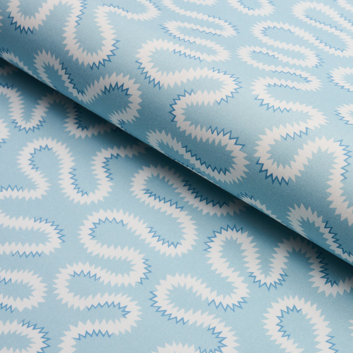 Schumacher Zoelie Aqua Fabric 180550