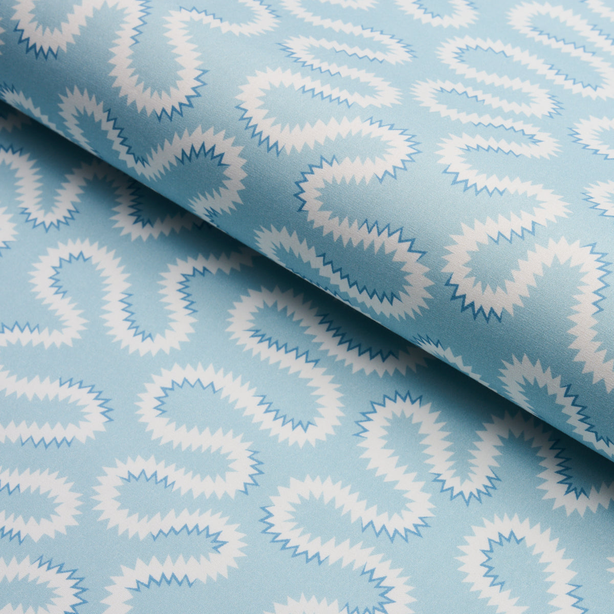 Schumacher Zoelie Aqua Fabric Sample 180550