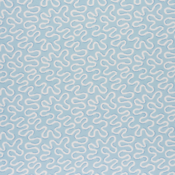 Schumacher Zoelie Aqua Fabric Sample 180550