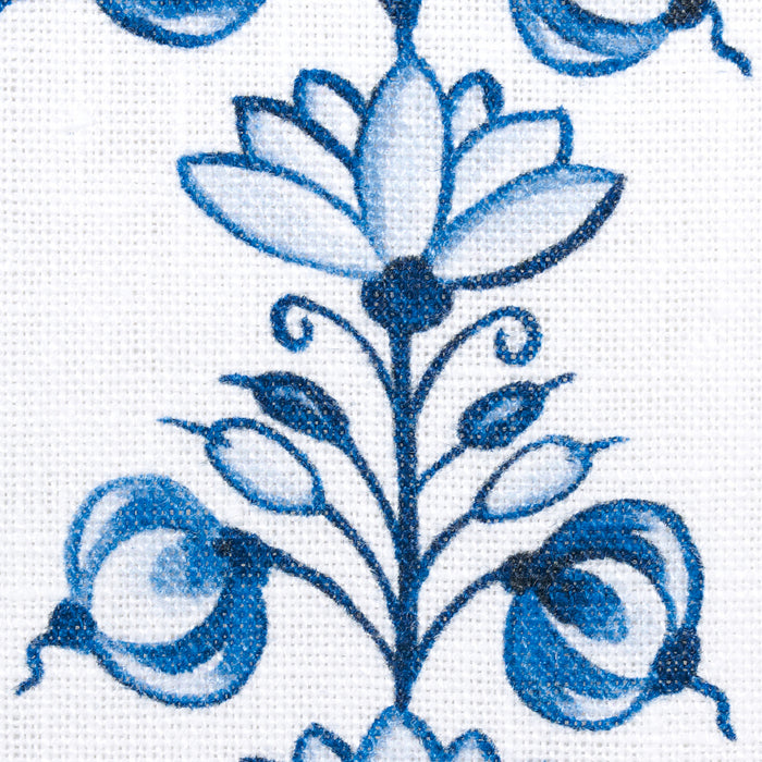 Schumacher Delft Stripe Cornflower Blue Fabric Sample 180660