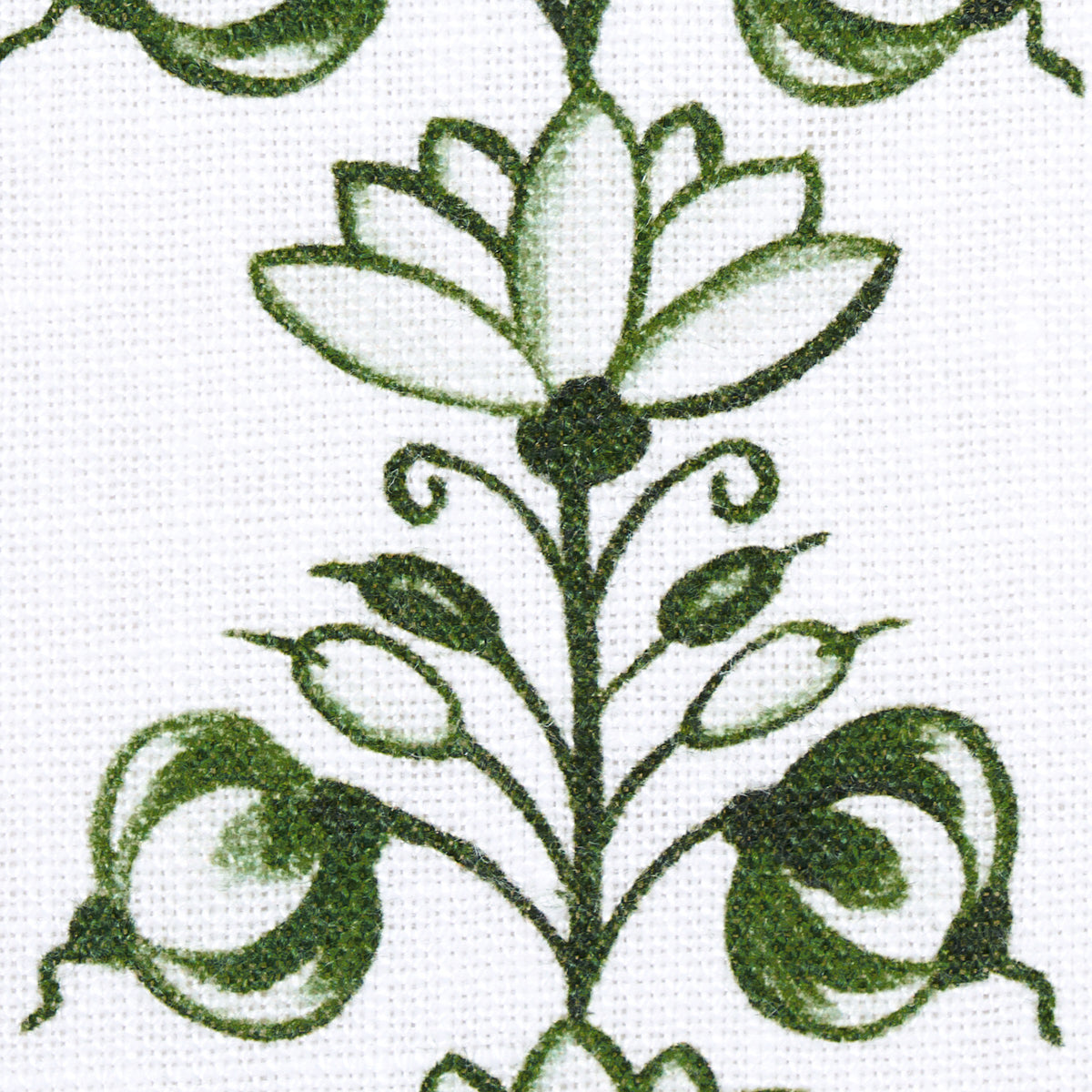 Schumacher Delft Stripe Green Fabric 180661