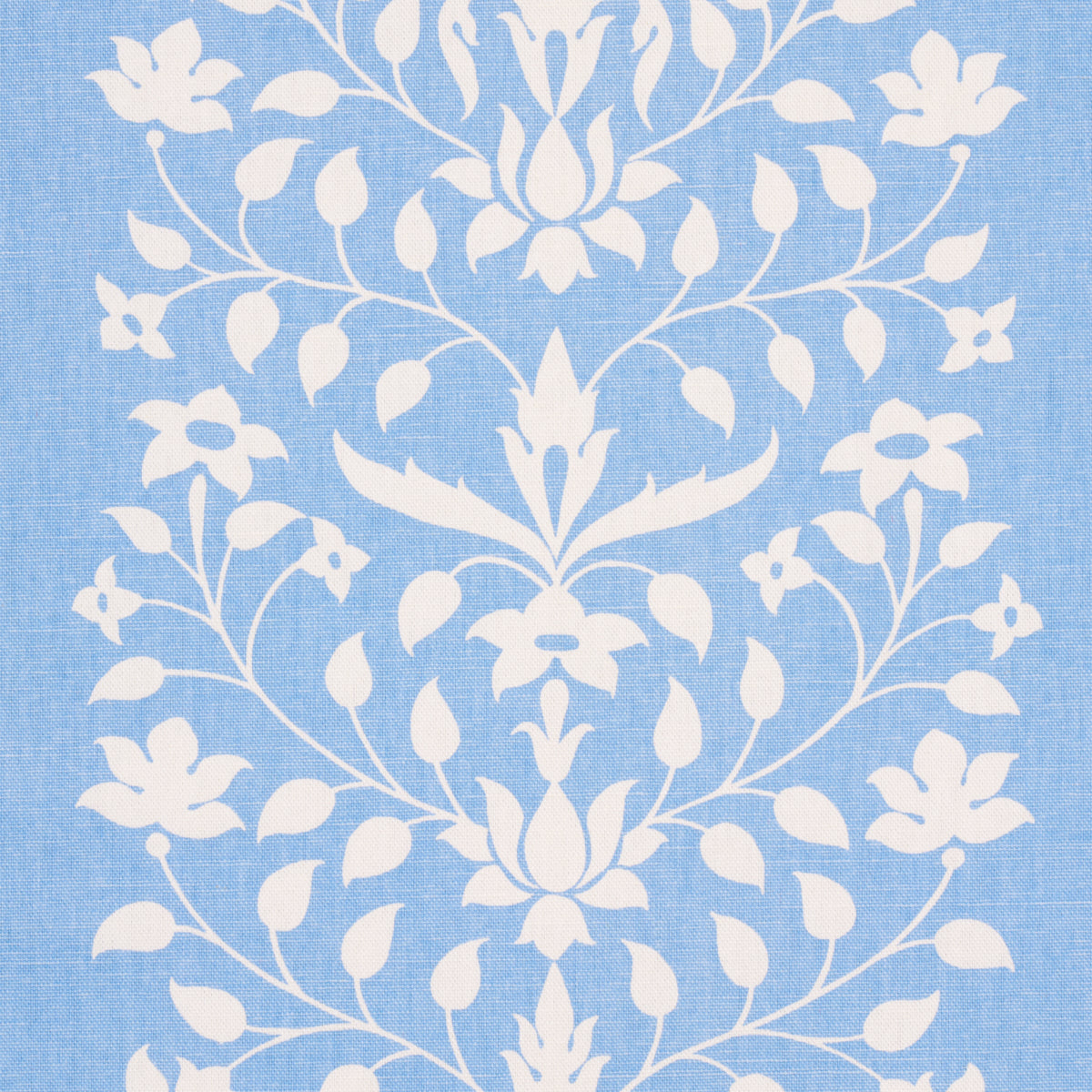 Schumacher Jaipur Mughal Flower Cornflower Blue Fabric 180681