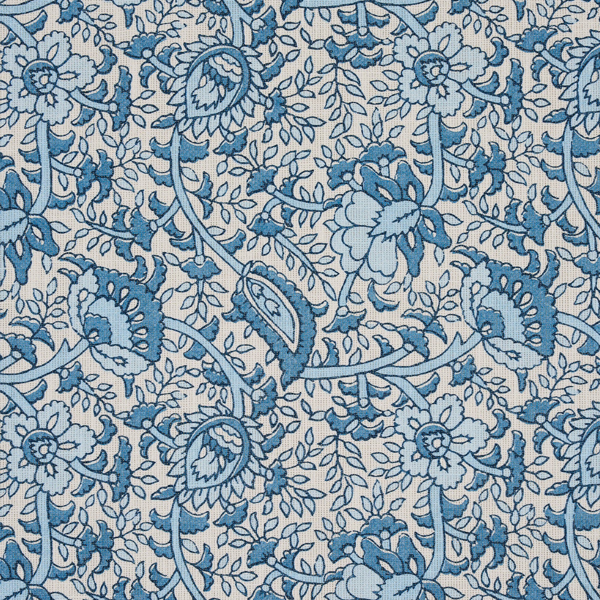 Schumacher Daisy Indoor/Outdoor Indigo Fabric Sample 180710