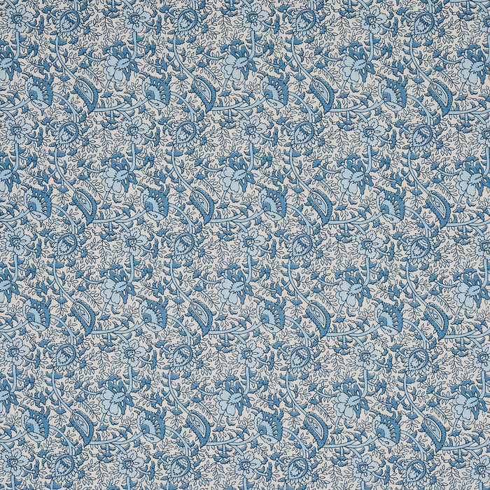 Schumacher Daisy Indoor/Outdoor Indigo Fabric 180710