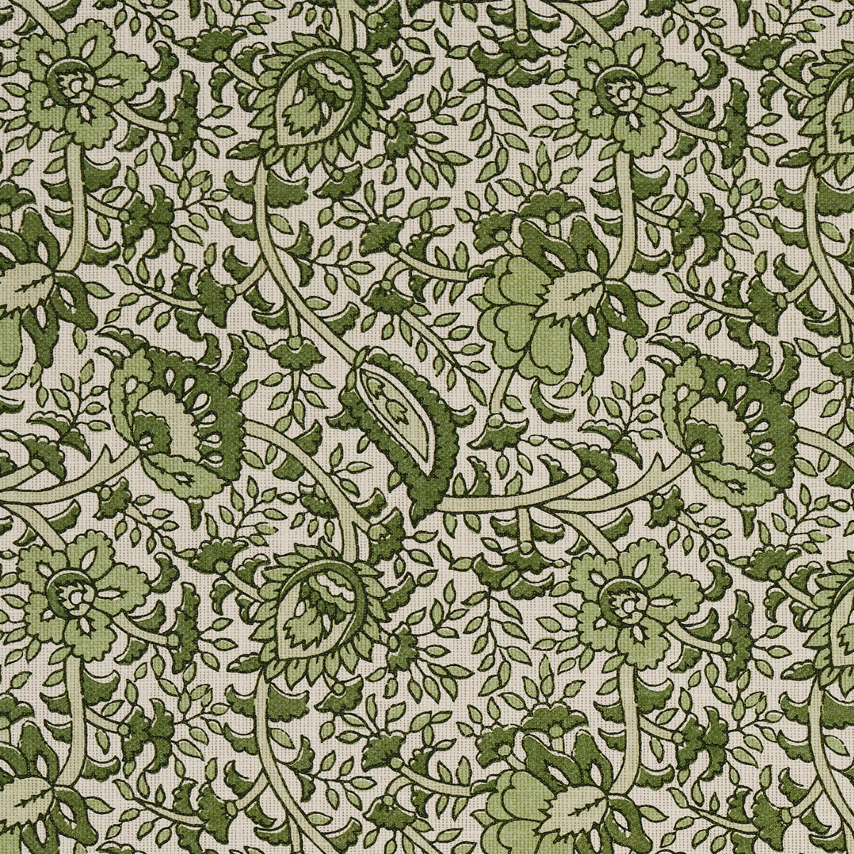 Schumacher Daisy Indoor/Outdoor Leaf Green Fabric 180711