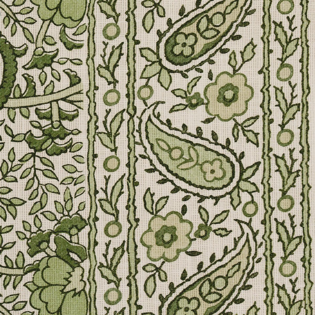 Schumacher Daisy Indoor/Outdoor Leaf Green Fabric 180711