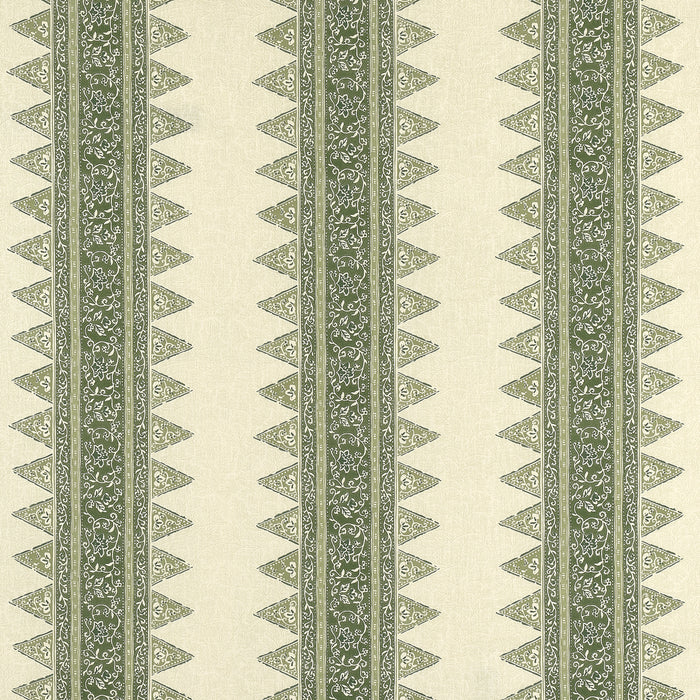 Schumacher Foxglove Indoor/Outdoor Leaf Green Fabric Sample 180720