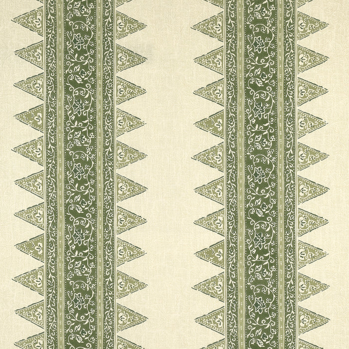 Schumacher Foxglove Indoor/Outdoor Leaf Green Fabric Sample 180720