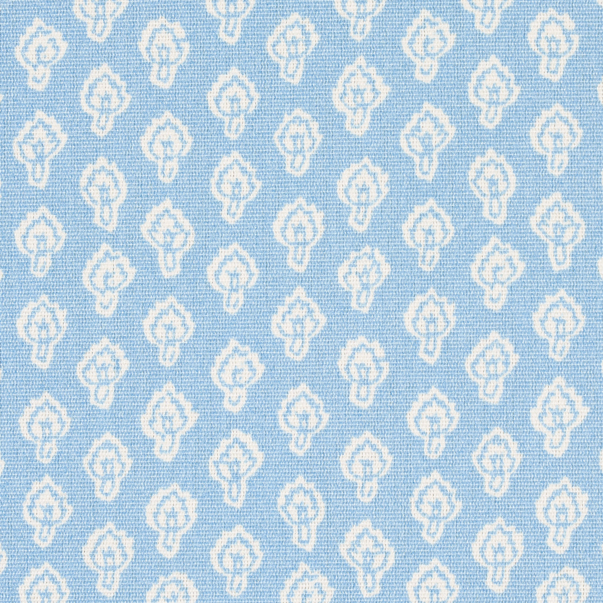 Schumacher Hyacinth Indoor/Outdoor China Blue Fabric Sample 180730