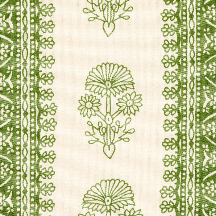 Schumacher Hyacinth Indoor/Outdoor Leaf Green Fabric Sample 180731