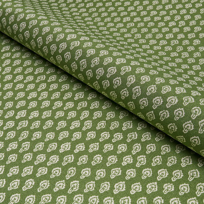 Schumacher Hyacinth Indoor/Outdoor Leaf Green Fabric Sample 180731