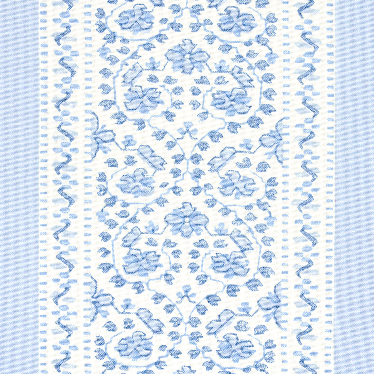 Schumacher Jasmine Indoor/Outdoor Indigo Fabric 180740