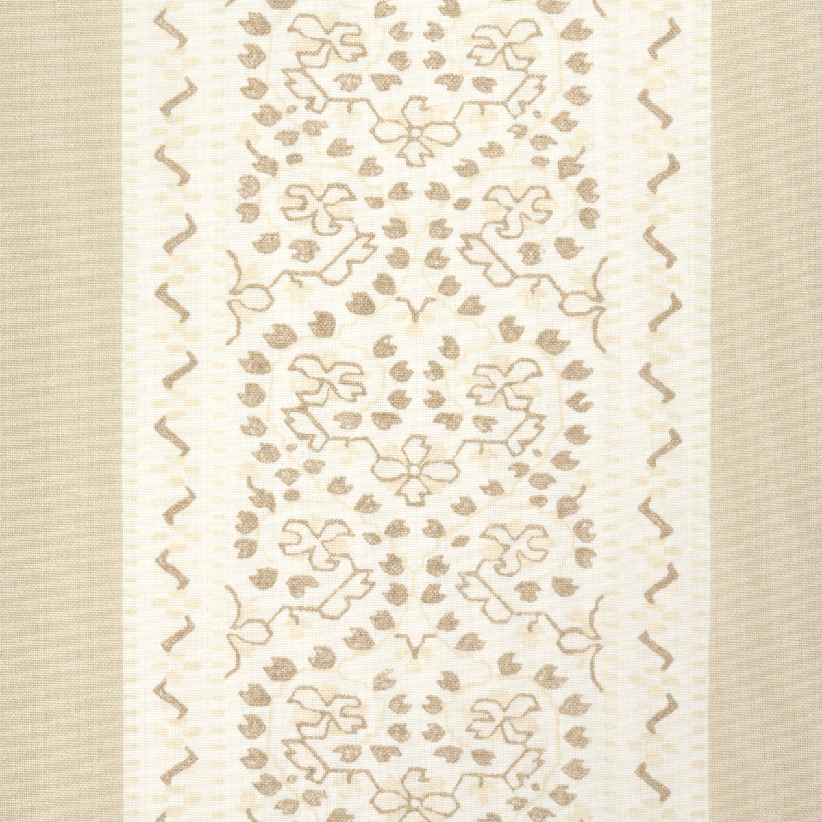 Schumacher Jasmine Indoor/Outdoor Neutral Fabric Sample 180742