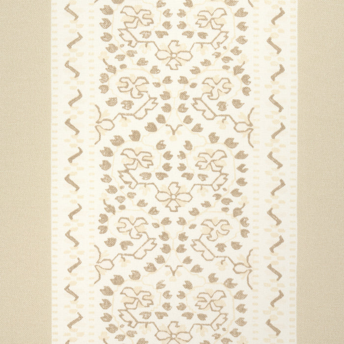 Schumacher Jasmine Indoor/Outdoor Neutral Fabric Sample 180742