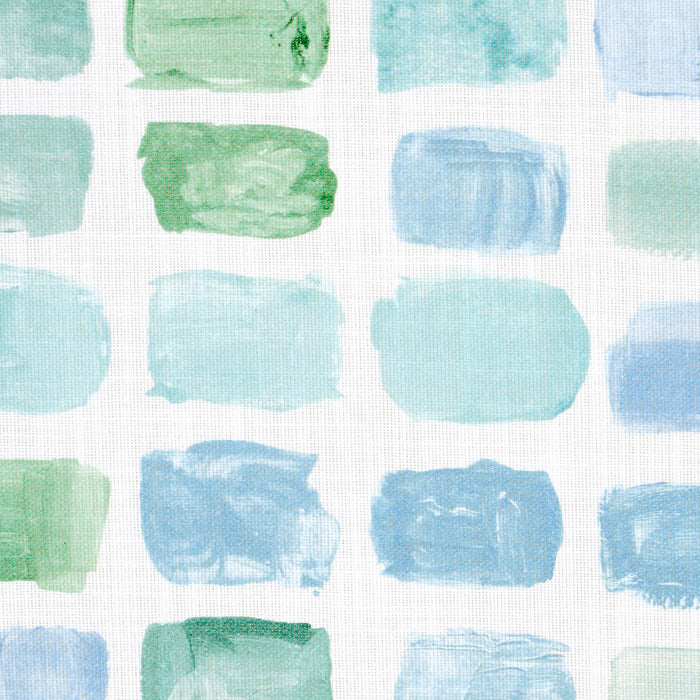 Schumacher Palette Indoor/Outdoor Seaglass Fabric Sample 180781