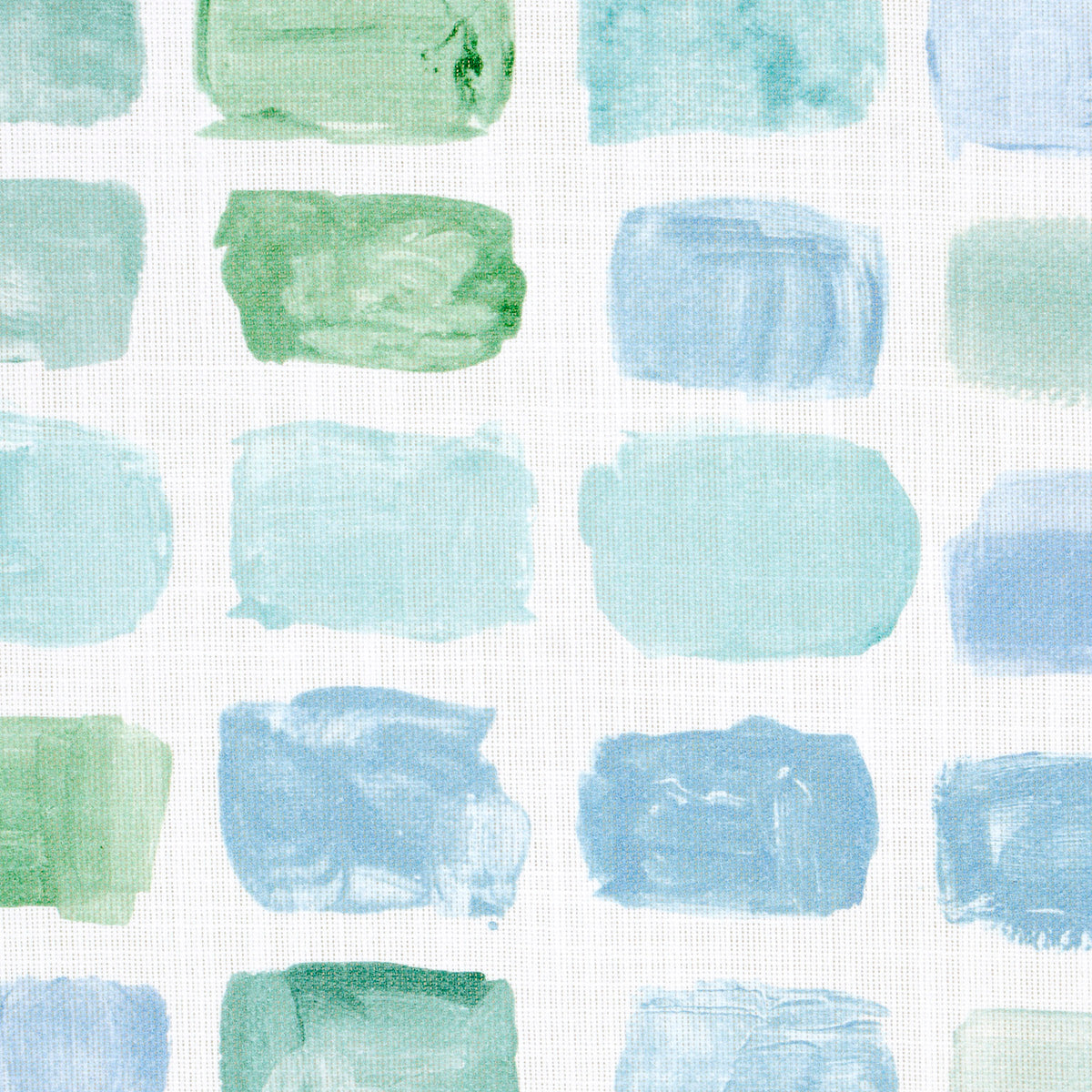 Schumacher Palette Indoor/Outdoor Seaglass Fabric Sample 180781