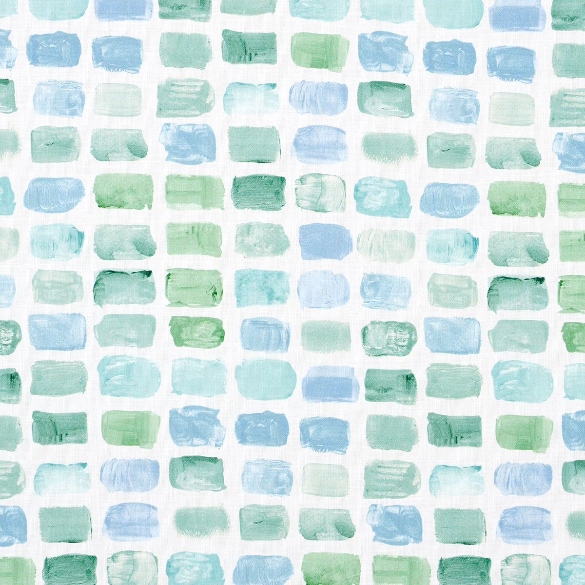 Schumacher Palette Indoor/Outdoor Seaglass Fabric 180781