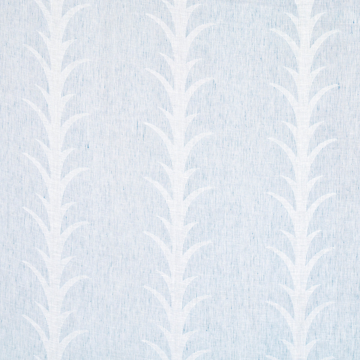 Schumacher Acanthus Stripe Sheer Slate Fabric 180802