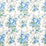 Schumacher Queenies Floral Chintz Porcelain Fabric Sample 180810