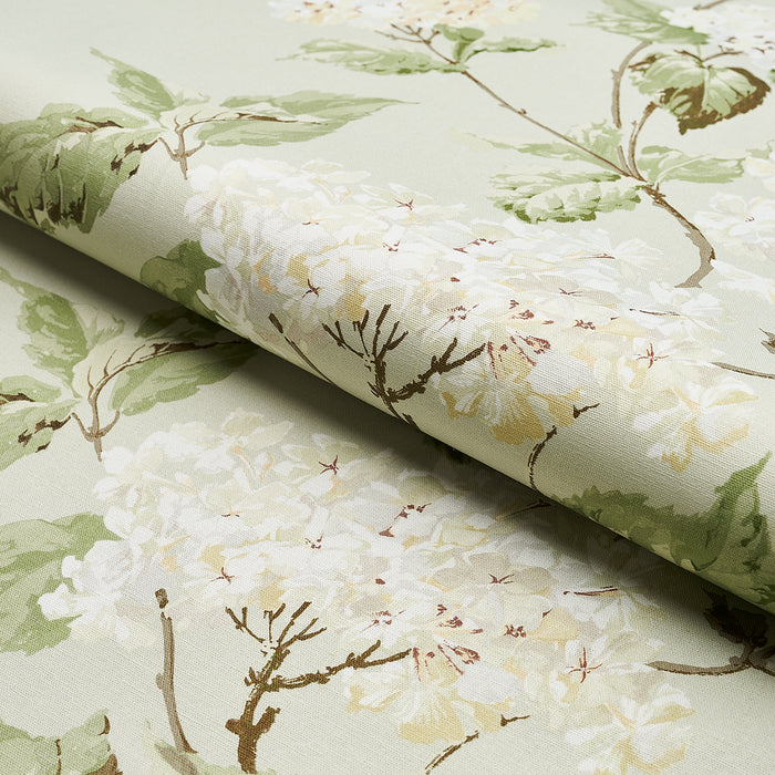 Schumacher Summer Hydrangea Celadon Fabric Sample 180820