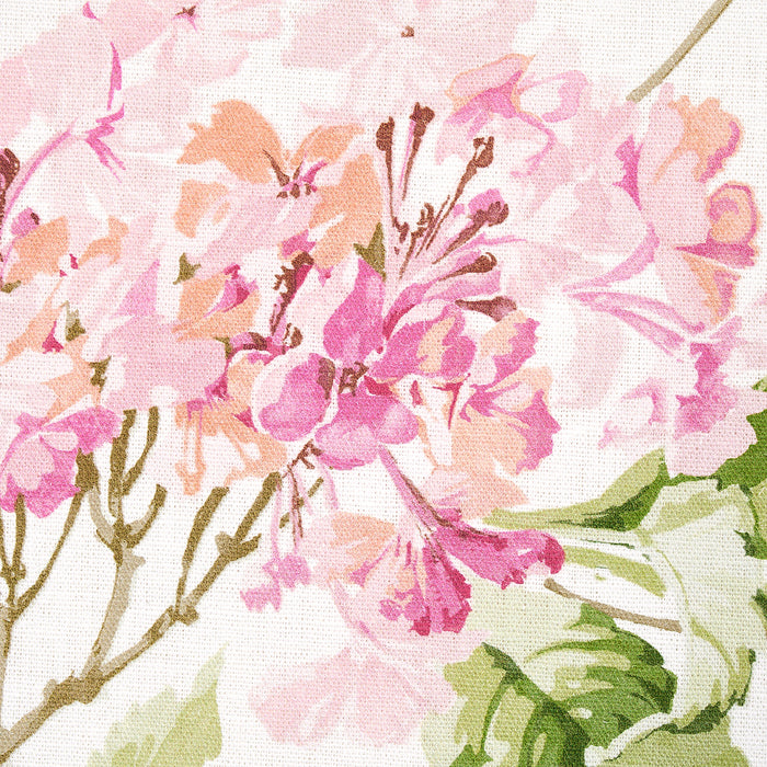 Schumacher Summer Hydrangea Blush Fabric Sample 180821