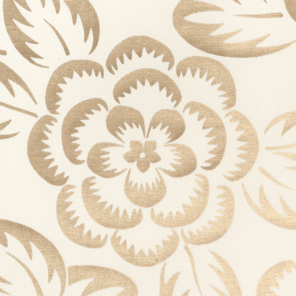 Schumacher Angelica Floral Champagne & Ivory Fabric 180870