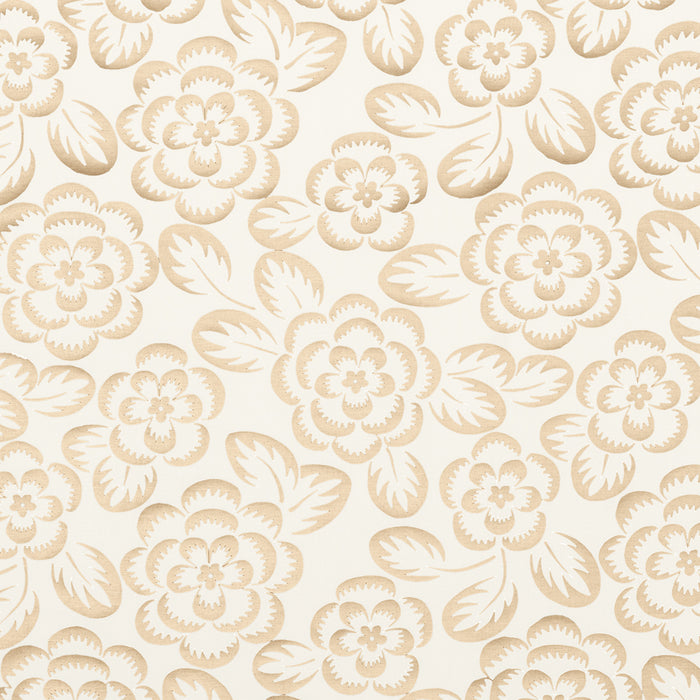 Schumacher Angelica Floral Champagne & Ivory Fabric 180870