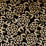 Schumacher Angelica Floral Gold & Noir Fabric Sample 180871