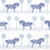 Schumacher Polka Dot Pony Blue Fabric Sample 180901