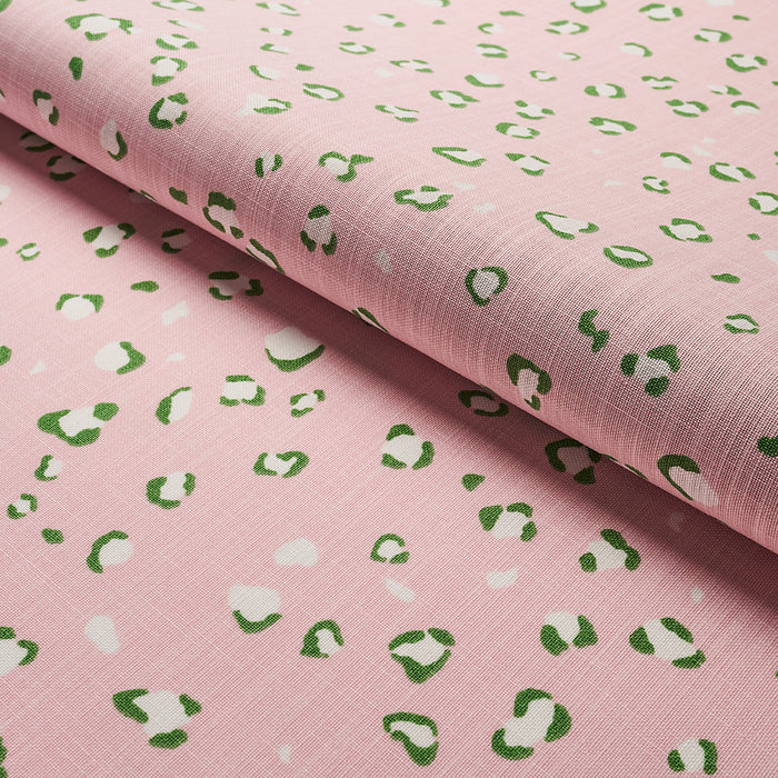 Schumacher Wild At Heart Indoor/Outdoor Pink Fabric Sample 180942