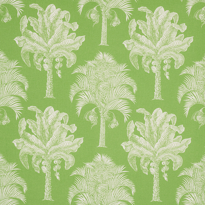 Schumacher Grand Palms Indoor/Outdoor Green Fabric Sample 180960