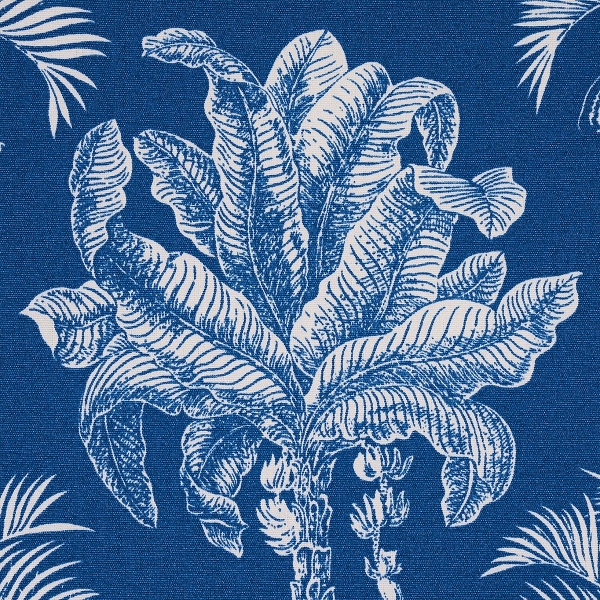 Schumacher Grand Palms Indoor/Outdoor Navy Fabric 180961