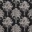 Schumacher Grand Palms Indoor/Outdoor Black Fabric Sample 180962